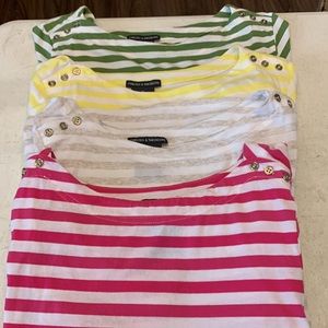 4 Ladies Striped Tops